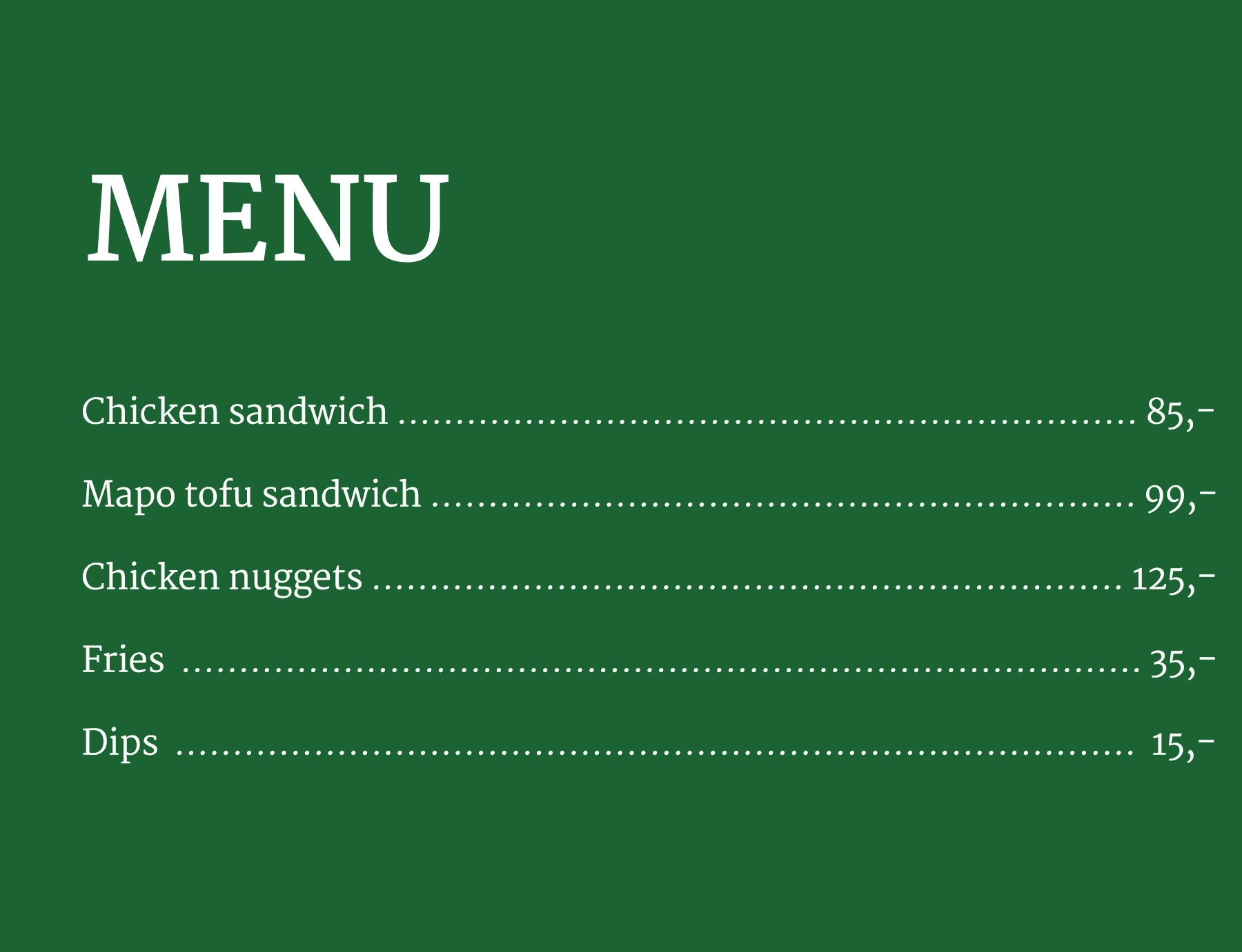 Poulette_menu